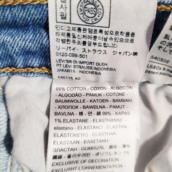 Levi's Ribcage Straight Medium Wash High Rise Ankle Jeans - Size 27 - Picture 12 of 14